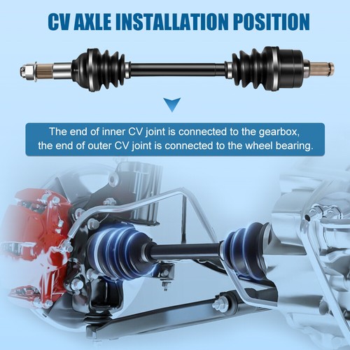 Pair Rear CV Axle Drive Shaft For 09-14 Yamaha Grizzly 550 07-13 Grizzly 700