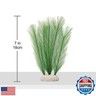 Norgail Aquarium Silk Plant Decorations Fish Tank Artificial Green Water Plants Made of Silk Fabrics Plastic, Safe for All Fish and Pets Small 3Pcs