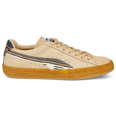 

Puma Suede Crepe Pattern Lace Up Mens Beige Sneakers Повседневная обувь 38666901, Бежевый, Puma Suede Crepe Pattern Lace Up