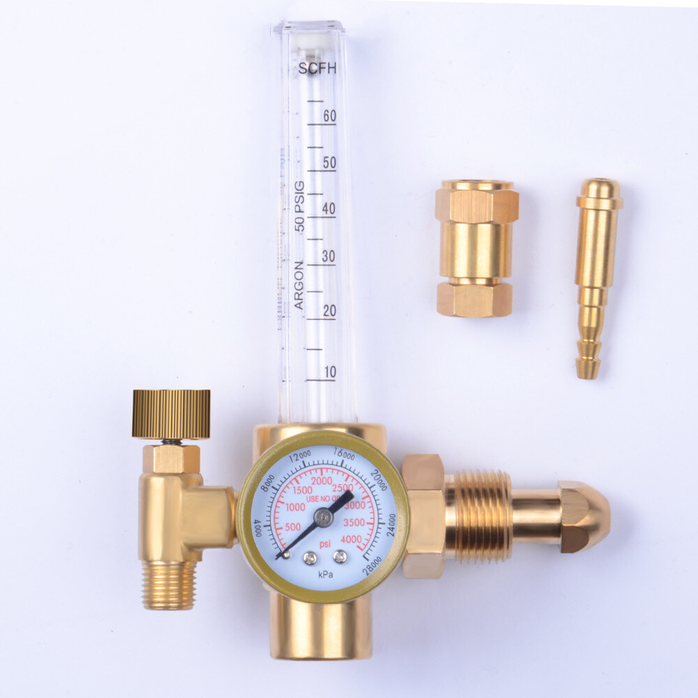 Argon CO2 Mig Tig Flow Meter Regulator Welding Gas Gauge Welder with 10