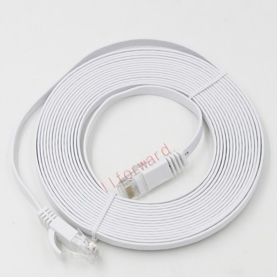 5M 16ft Cat 6 Flat RJ45 Ethernet Network Internet Lan DSL Router Xbox Cable