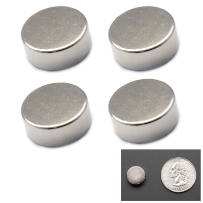 4 Super Strong Disc Magnets 1/2'' 5mm Rare Earth Neodymium 8 LB Strength Round US