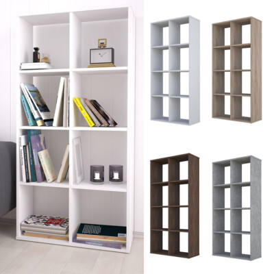 Polini Home Raumteiler Bücherregal  Standregal Aktenregal  8 Fach