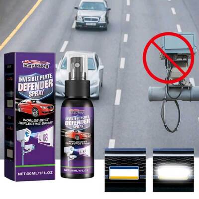 Car Invisible License Plate Defender Spray Plate Number Clear Coating Defense