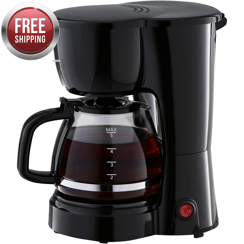 Brewer Machine Black Fast 5 Serve Stainless Steel
