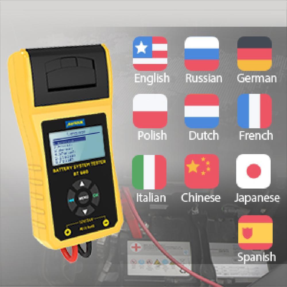 BT660/BT670 Battery Conductance Tester 12V/24V Auto Battery Testers For Trucks