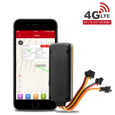4G LTE GPS Car Tracker Vehicle Fleet Tracking SOS Cut Oil ACC Alarm Waterproof