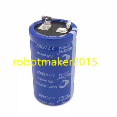 2.7V 500F  2 Pins Super Farad Capacitor Power Supply Supercapacitor