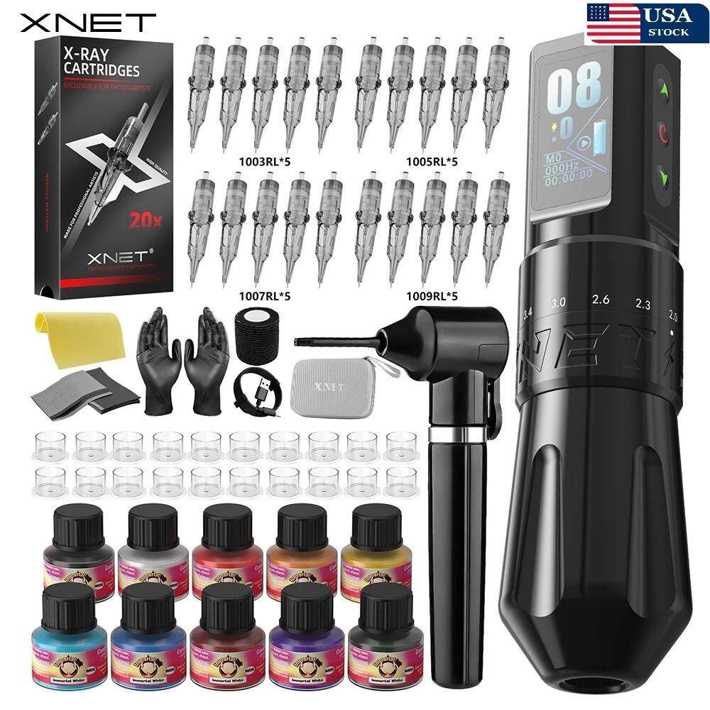 XNET Talos Wireless Tattoo Machine Pen Kit 2.0-4.2mm