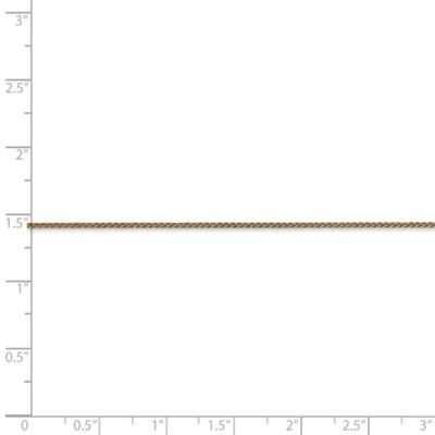 Pre-owned Superdealsforeverything Real 14kt Yellow Gold 30 Inch 1.05mm Spiga With Spring Ring Clasp Chain; 30 Inch
