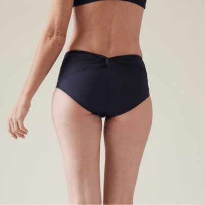 Athleta Hampton Bikini Bottom size L Large Dress Blue #798477