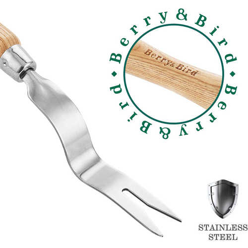 Berry&Bird Gardening Hand Weeder Tool 12.1" Manual Weeding Removal Cutter Tool