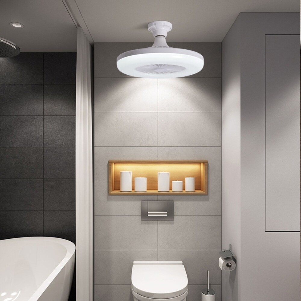 LED Decken Ventilator m/Lampe Schlaf Zimmer Beleuchtung 3 Modi