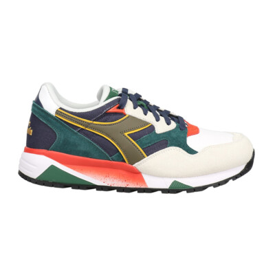 Diadora N9002 Navy Lace Up Mens White Sneakers Casual Shoes 179255-C0619