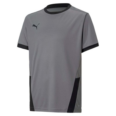 

Футболка Puma Teamgoal с круглым вырезом и короткими рукавами для мальчиков, размер  70416013, Grey, Puma Teamgoal Crew Neck Short Sleeve Soccer Jersey Youth