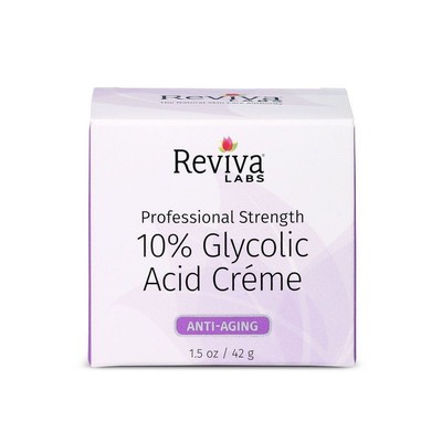 Крем Reviva с 10% гликолевой кислотой, 1,5 унции сливок