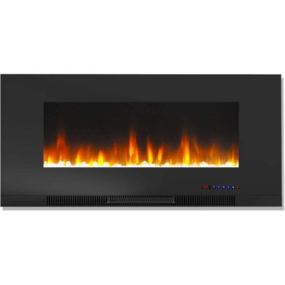 In Black With Multi-color Flames And Rock