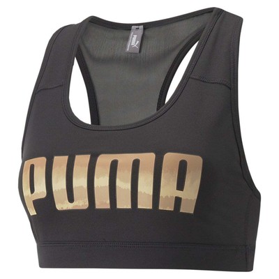 

Женское спортивное бра Puma 4Keeps Mid Impact, черное спортивное 52030653, Черный