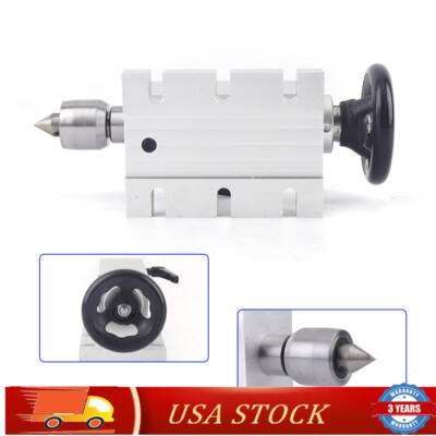 65mm MT2 Tail-Stock Rotary Axis Live Center Fit CNC A 4th Axis Router Tailstock