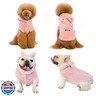 Anelekor Easter Dog and Cat Outfit - Bunny Ears Hoodies Fleece Sweatshirt for Small Dogs and Cats (XX-Large, Pink)