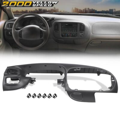 Dashboard Bezel Fit For 1997-2003 Ford F-150 Expedition Instrument Dash Pad Gray