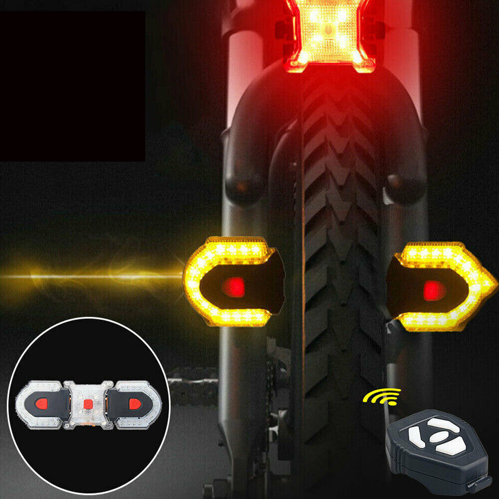 1 Set Bike Turn Signals Light Bicycle Front&Rear Indicator Smart Wireless Remote