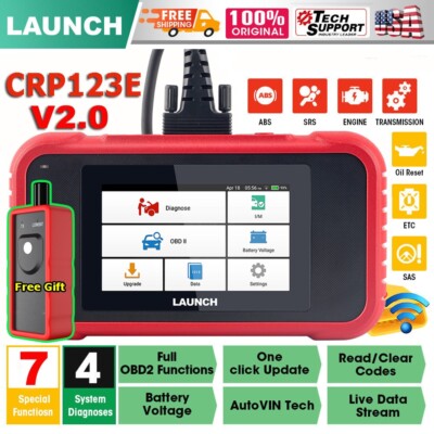 2024 LAUNCH CRP123E V2.0 PLUS Elite Car OBD2 Scanner Code Reader Diagnostic Tool