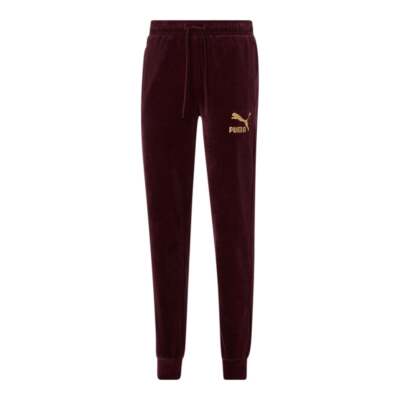 

Спортивные брюки Puma Velour T7 Drawstring Мужские бордовые повседневные спортивные штаны 53967, Burgundy, Puma Velour T7 Drawstring Sweatpants