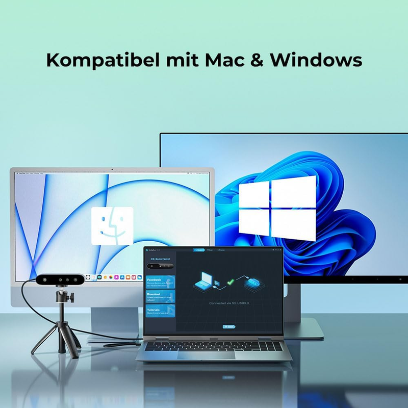 Creality 3D Scanner CR Ferret SE for 3D Printing Handheld with Manual Turntable