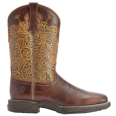 

Женские коричневые повседневные ботинки Ariat Anthem Savanna с тиснением и квадратным носком 10042, Коричневый, Ariat Anthem Savanna Embossed Square Toe Cowboy