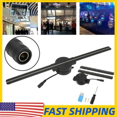 3D Hologram Fan 224 LED Light Beads High Resolution 3D WiFi Advertising Player