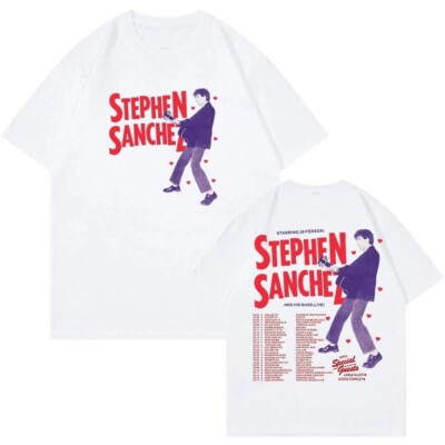 Stephen Sanchez T-Shirt 2024 Tour Merch Crewneck T-Shirt Gift For Fans Music
