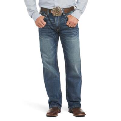 

Мужские синие повседневные брюки Ariat M4 Low Rise Stretch Preston Cut Denim Jeans 100234, Синий, Ariat M4 Low Rise Stretch Preston Cut Denim Jeans