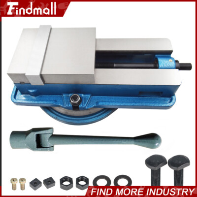 6'' × 7.5'' Lockdown CNC Milling Machine Bench Vise With 360° Swiveling Base