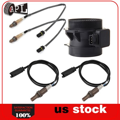 Mass Airflow MAF and F+R Oxygen o2 02 Sensor for 01-2003 BMW 323Ci 525i 2.5L