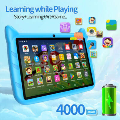 7" Kids Tablet Android 13, 4GB+64GB, 1TB Expand, 5G WiFi, 4000mAh, Dual Cam