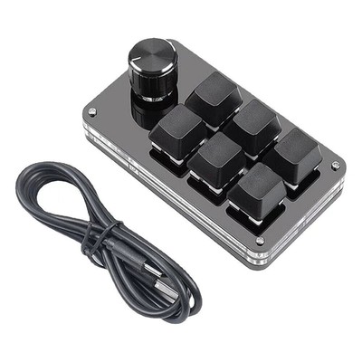 Programming Macro Custom Knob Keyboard 6 Key Copy Paste Mini Button Gaming