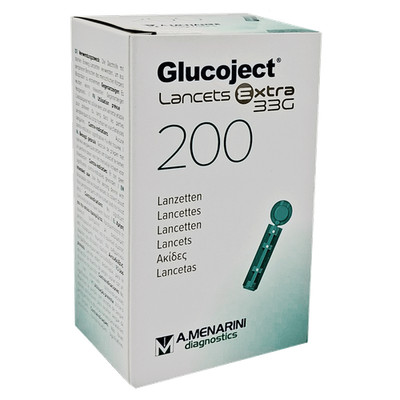 Glucoject Lanzetten Extra, 33G, 200 Stck., PZN: 19179993, NEU