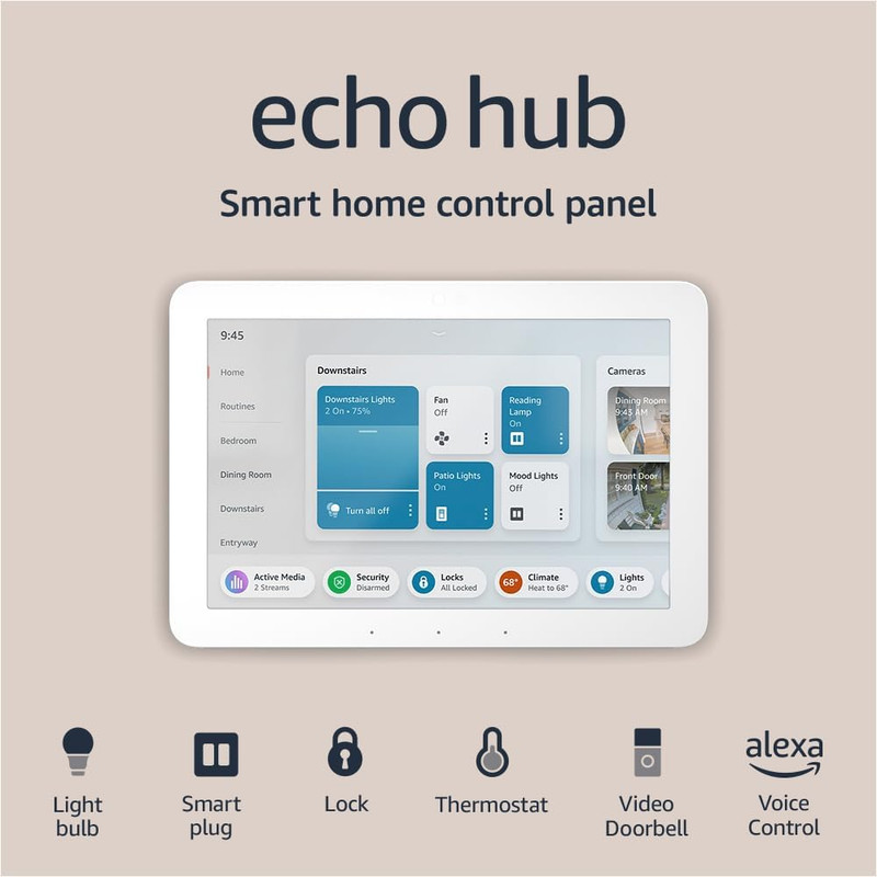 Amazon Echo Hub | 8” Smart Home Control Panel with