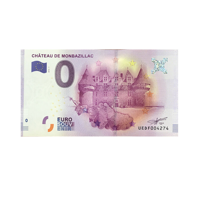 2019-4 France UEBR Zoologique de Paris Billet Souvenir Banknote Euro Schein