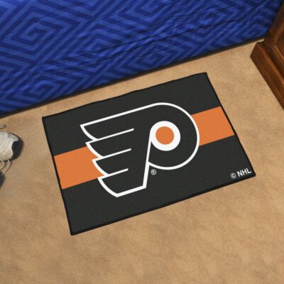 NHL-Philadelphia Flyers Starter Mat Accent Rug-19''x30''. Uniform Alternate Design