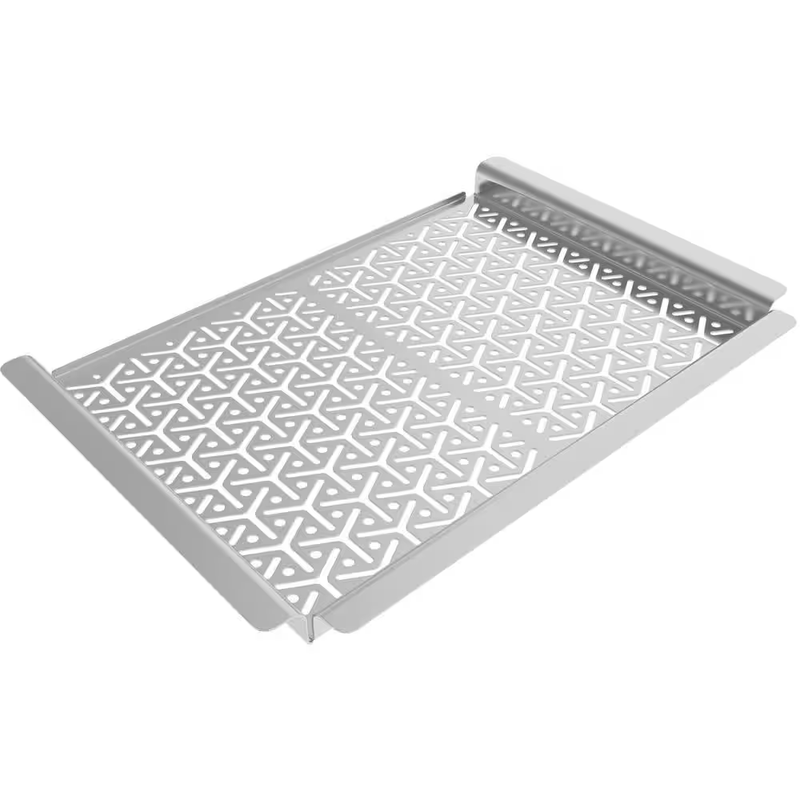 Nexgrill Stainless Steel Grill Topper 16x11 BBQ Grilling Basket Vegetable Tray