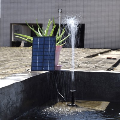 Solarpanel Brushless Pumpe für Wasserkreislauf Teichbrunnen 200L H J2T8