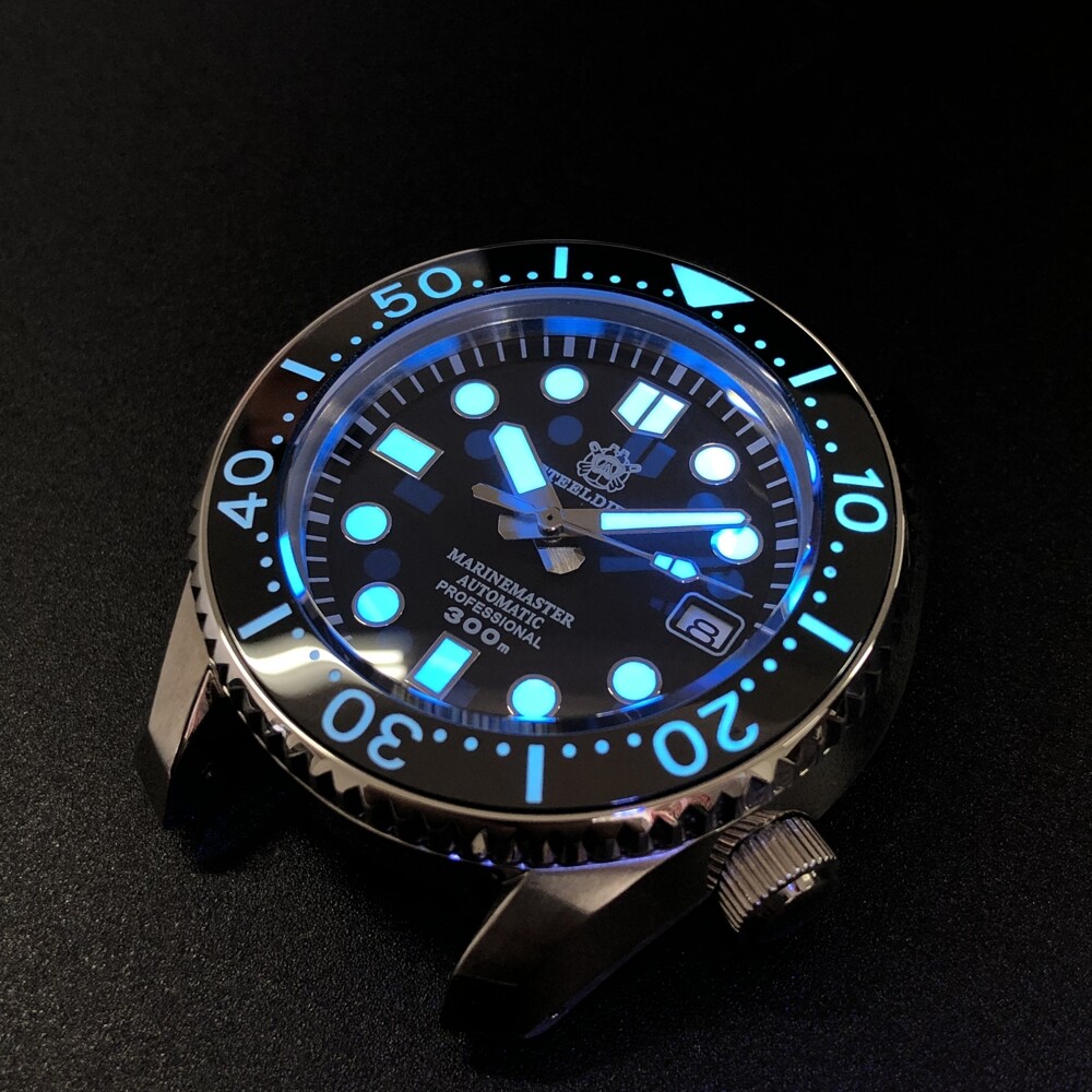 Pre-owned Steeldive Mens Automatic Watches 20atm Waterproof Dive Watch Men Luminous Tuna