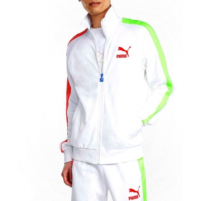 

Мужская спортивная куртка Puma Iconic T7 Full Zip, размер , повседневная спортивная верхняя одежда 5300, Белый, Puma Iconic T7 Full Zip Track Jacket