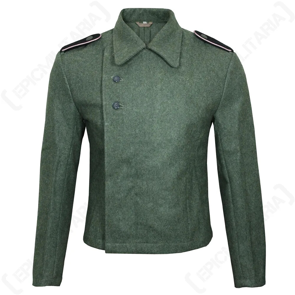 Pre-owned 100% German Army Elite Field Grey Panzer Tunic - Ww2 Repro Uniform Jacket In Green