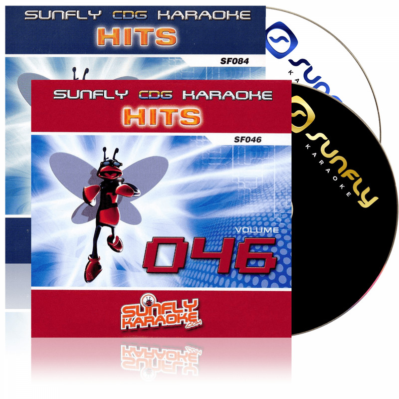 2 X Karaoke Cd+G Disc Sf046 And Sf084 Sunfly Hits 30 Cdg Track Vol 46 And 84
