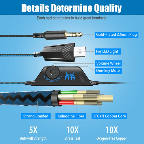 BENGOO G9000 Stereo Gaming Headset for PS4, PC, Xbox One Controller