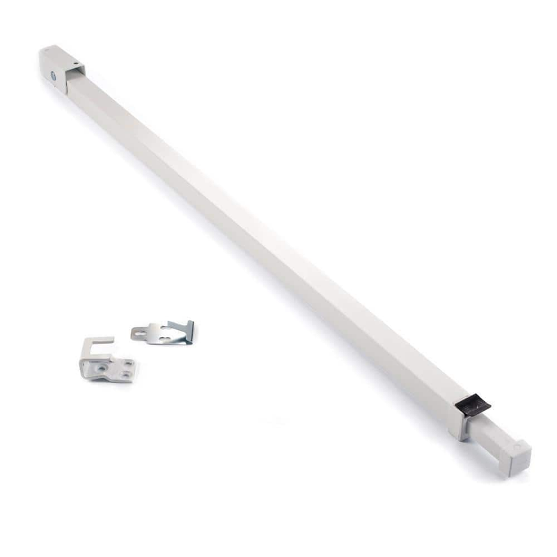 Bar For Sliding Patio Door Anti Lift Lock White Aluminum New