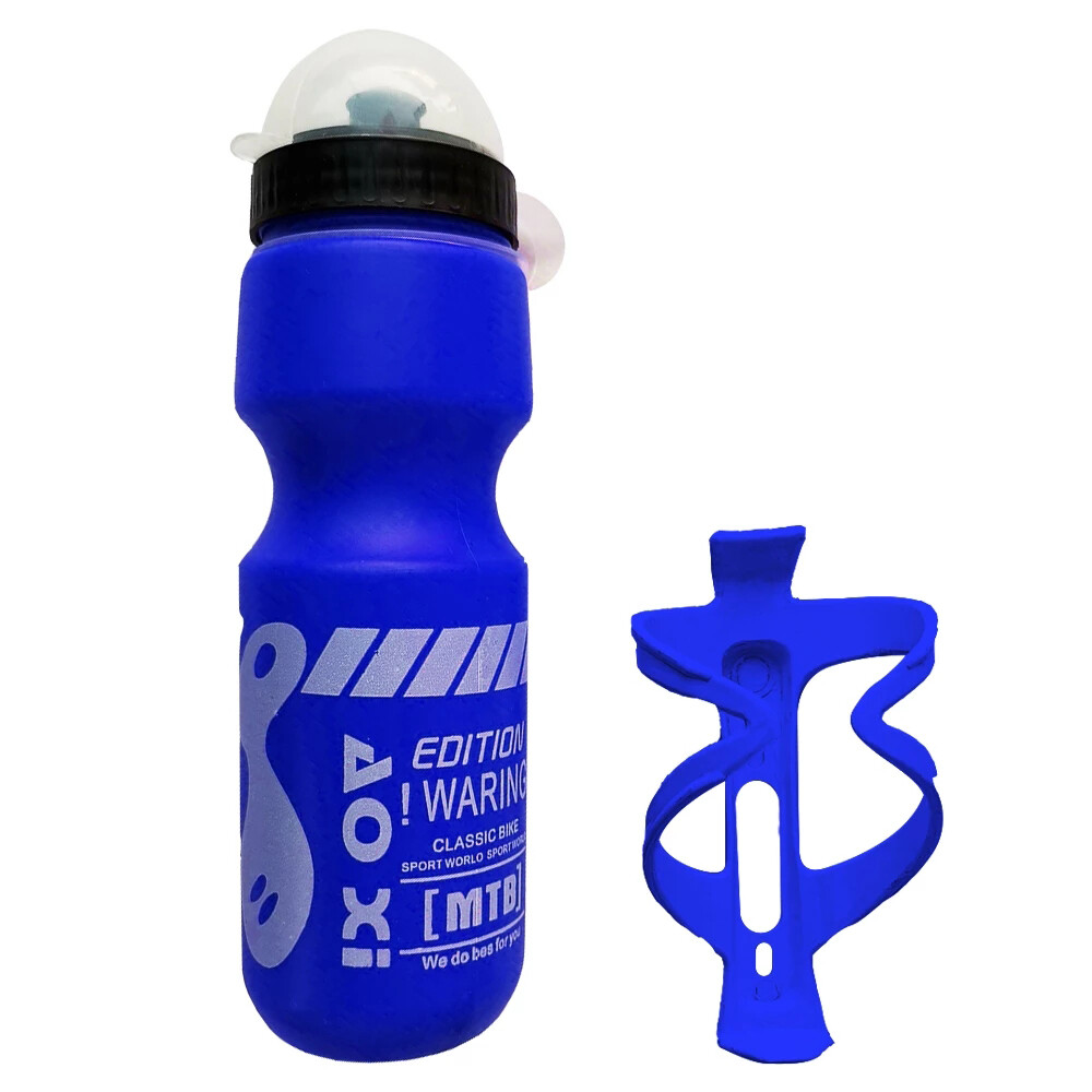 750ML Mountain Bike Bicycle Cycling Water Drink Bottle and Holder Cage